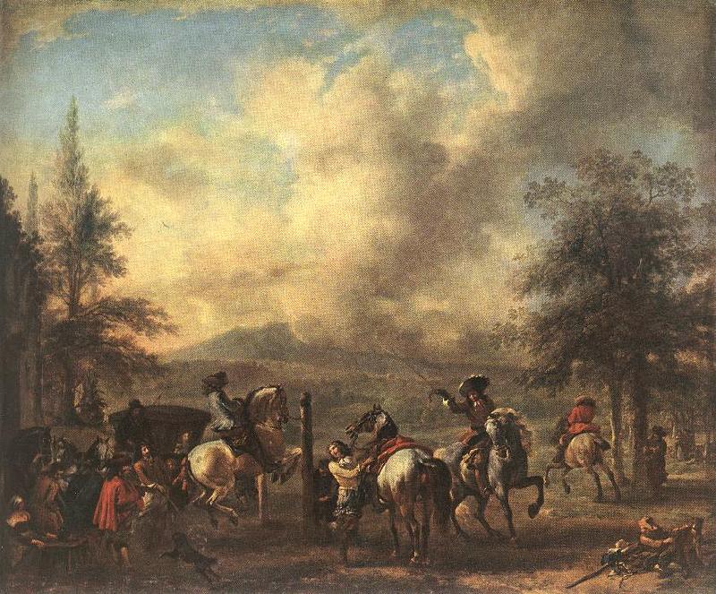 WOUWERMAN, Philips Riding School  4et oil painting picture